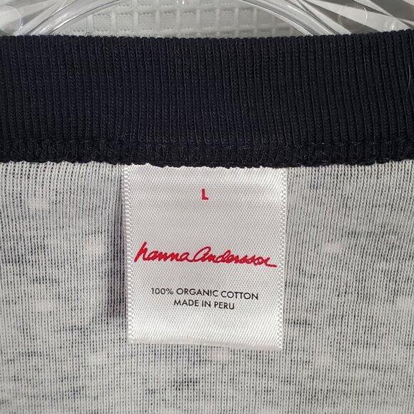 Hanna Andersson Adult Size L Top Knit Organic Cotton Nordic Fair Isle Stretchy - Picture 4 of 11